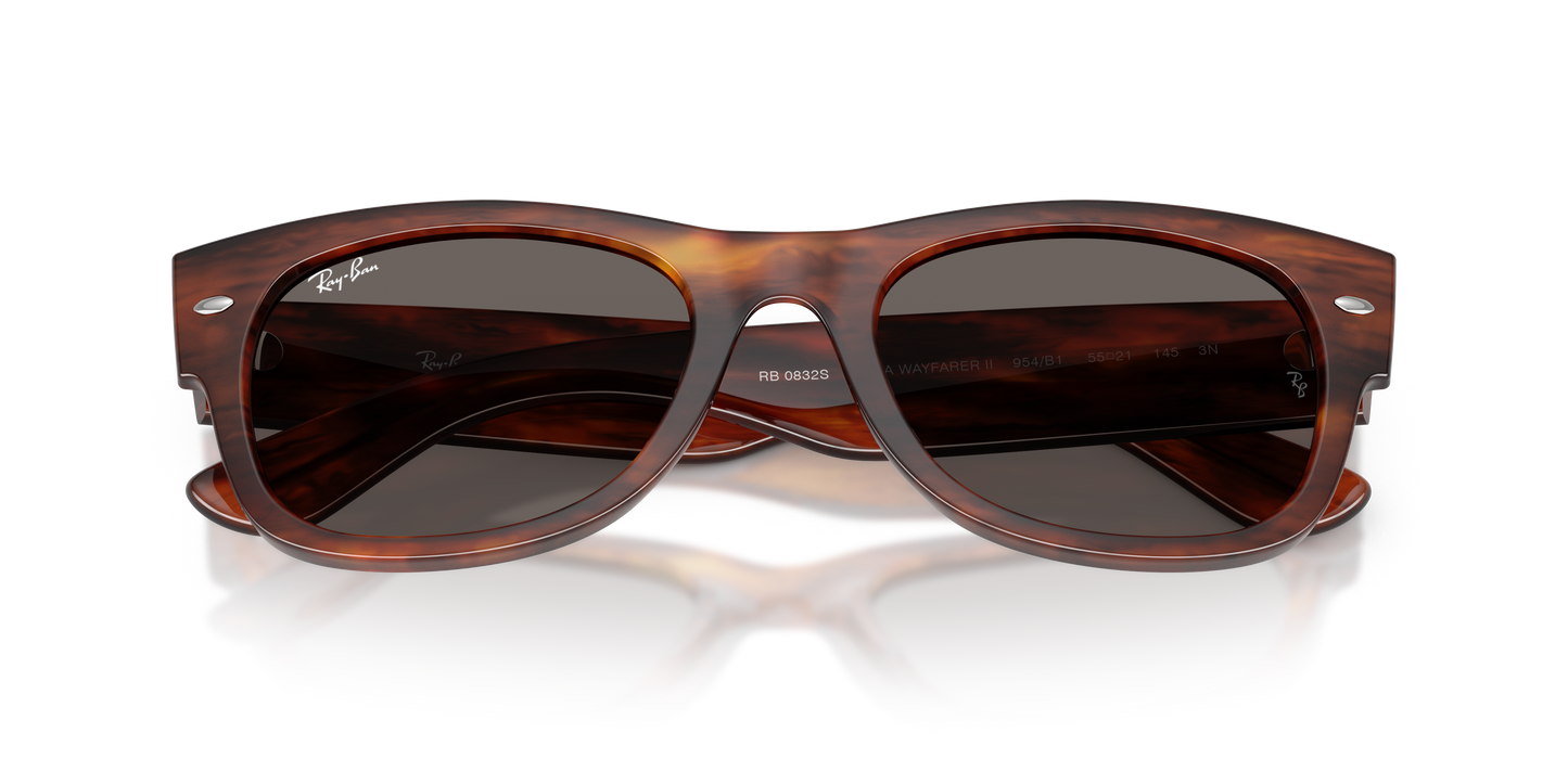 Ray-Ban RB0832S Mega Wayfarer II Sunglasses - Square Injected Frame