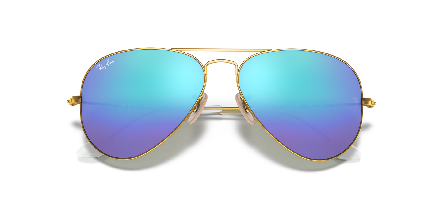 Ray-Ban RB3025 Aviator Flash Lenses Sunglasses - Metal Frame