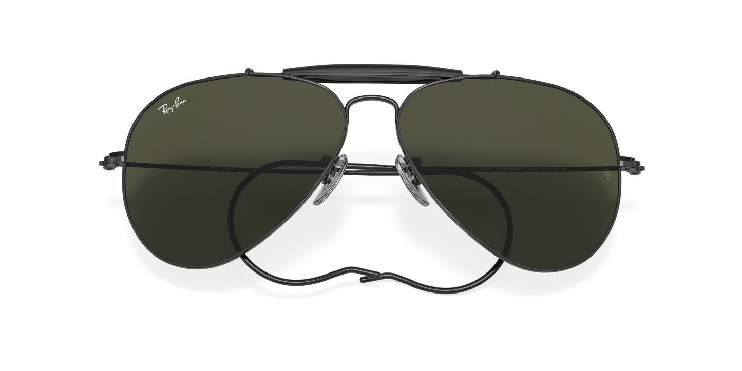 Ray-Ban RB3030 Outdoorsman Sunglasses - Aviator Metal Frame