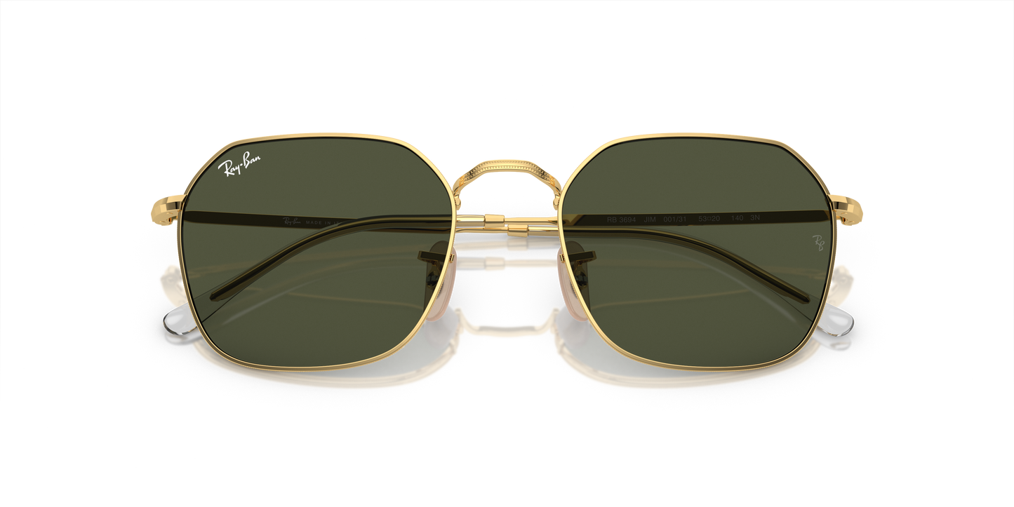 Ray-Ban RB3694 Jim Sunglasses - Geometric Metal Frame