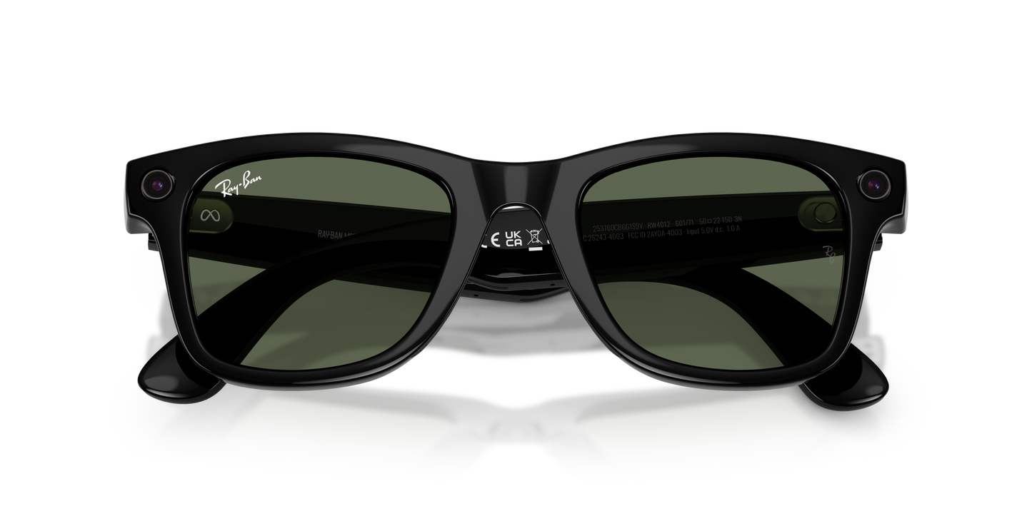 Ray-Ban Meta Gen 2 Wayfarer Smart Glasses - Square Injected Frame