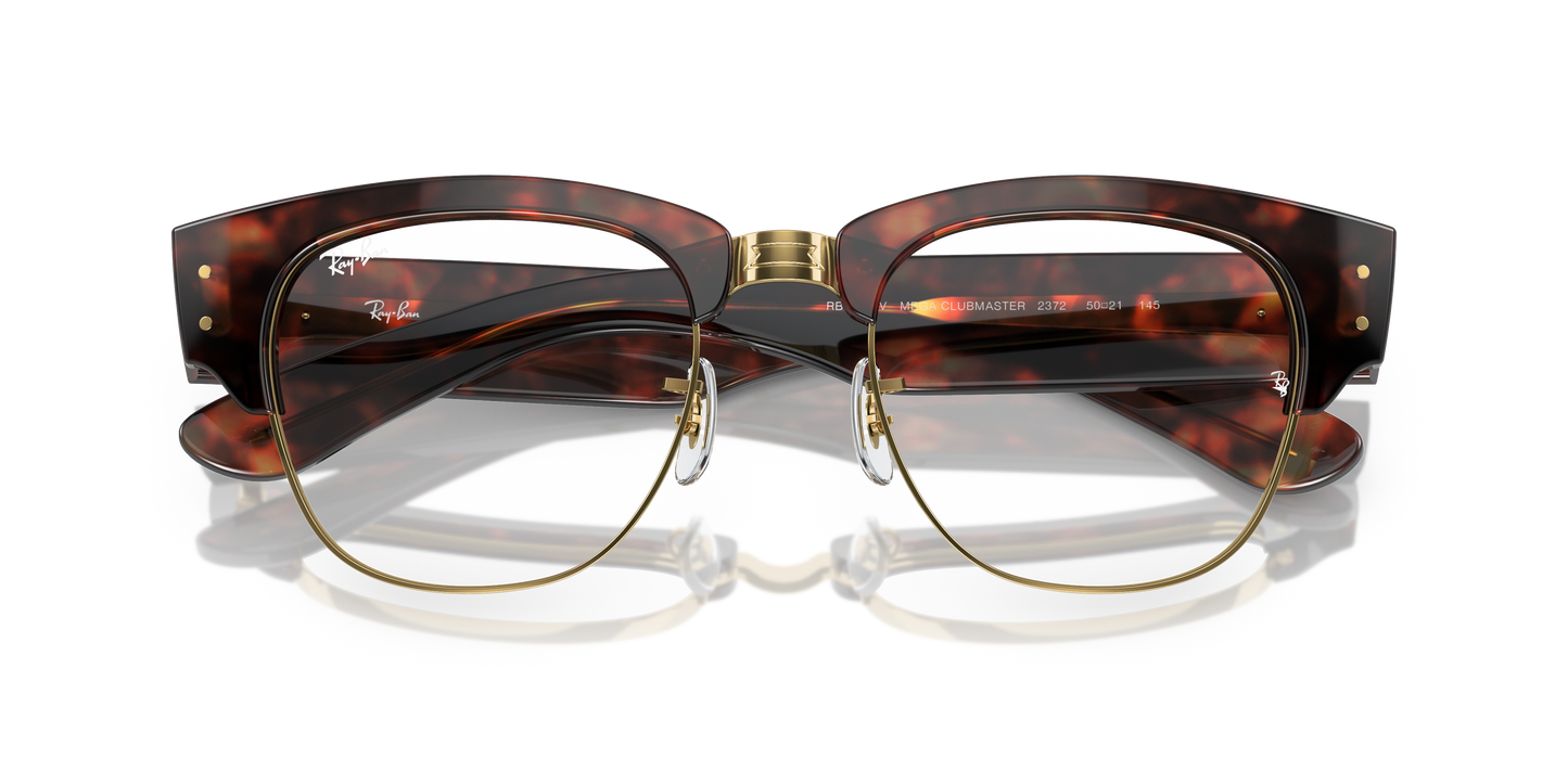 Ray-Ban RB0316V Mega Clubmaster Eyeglasses - Square Injected Frame