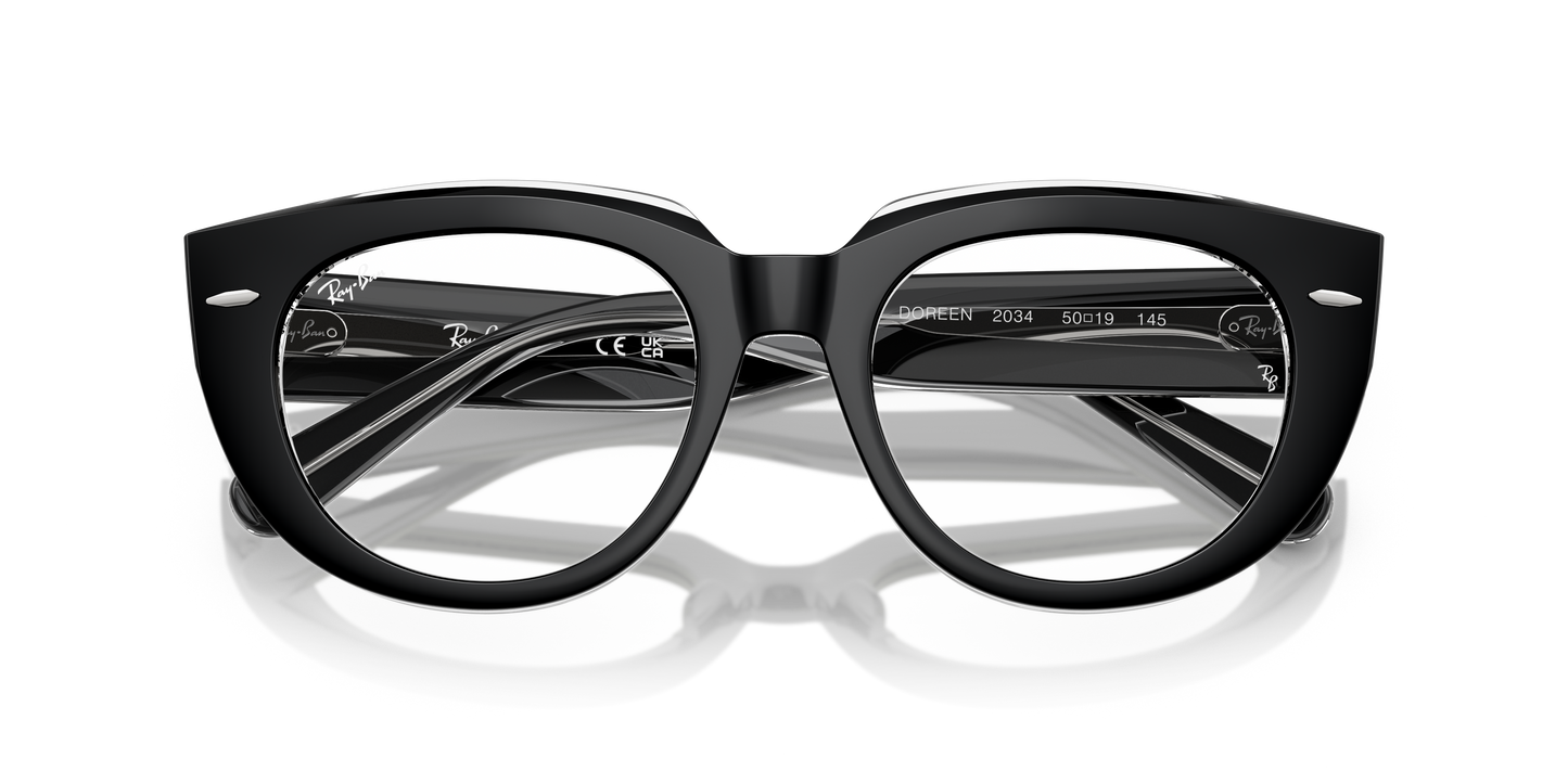 Ray-Ban RB5586 Doreen Eyeglasses - Square Acetate Frame