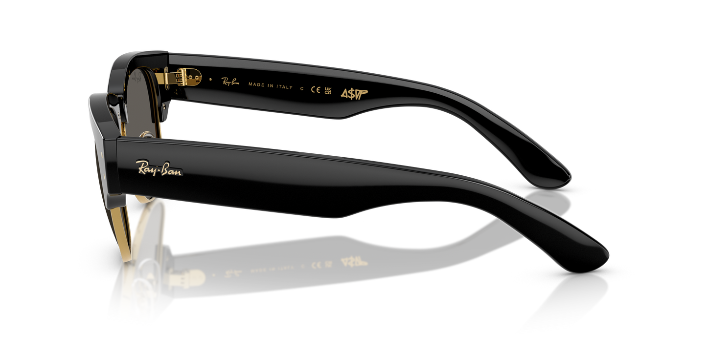 Ray-Ban RB0316S Mega Clubmaster Blacked Out Collection Sunglasses - Square Injected Frame