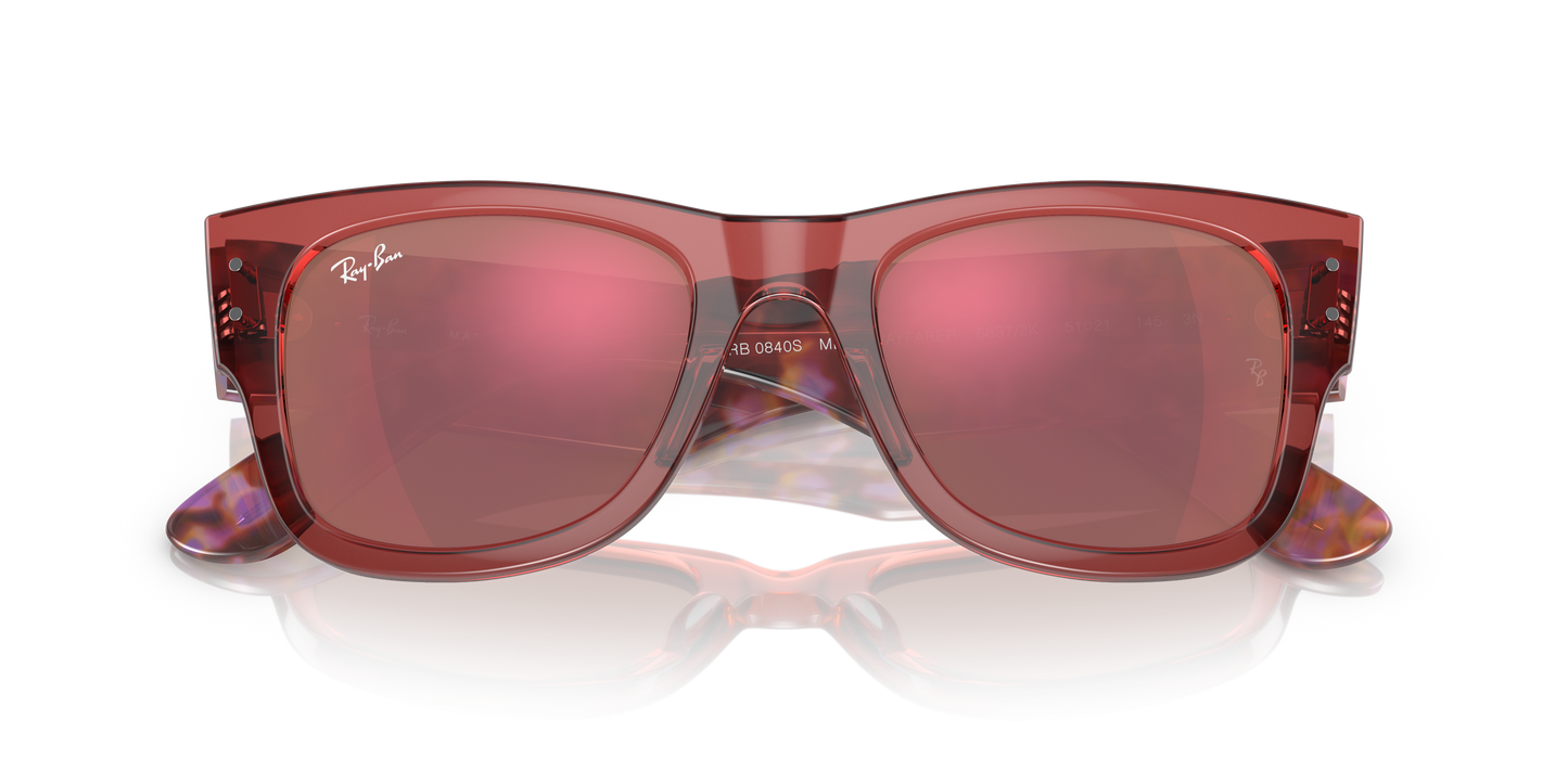 Ray-Ban RB0840S Mega Wayfarer Sunglasses - Square Injected Frame