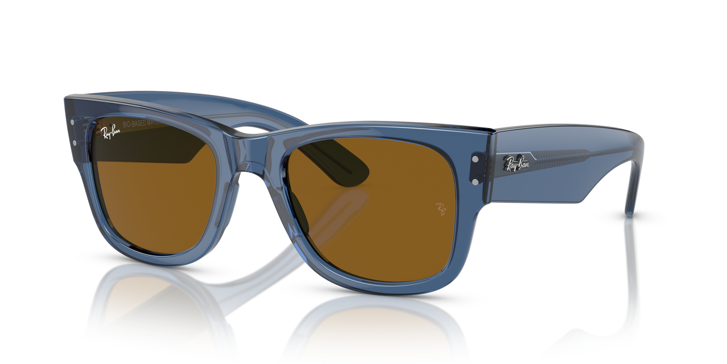 Ray-Ban RB0840S Mega Wayfarer Bio-Based Sunglasses - Square Injected Frame