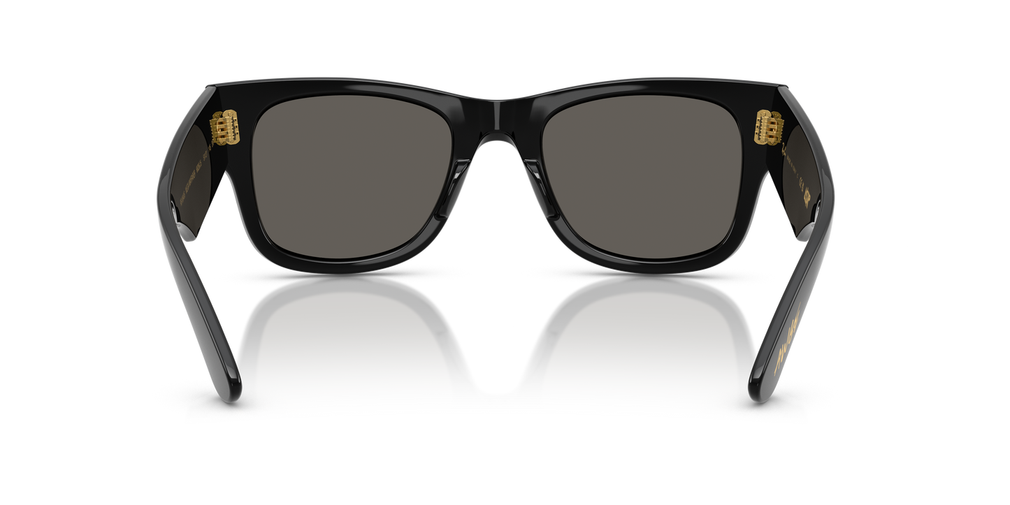 Ray-Ban RB0840S Mega Wayfarer Blacked Out Collection Sunglasses - Square Injected Frame