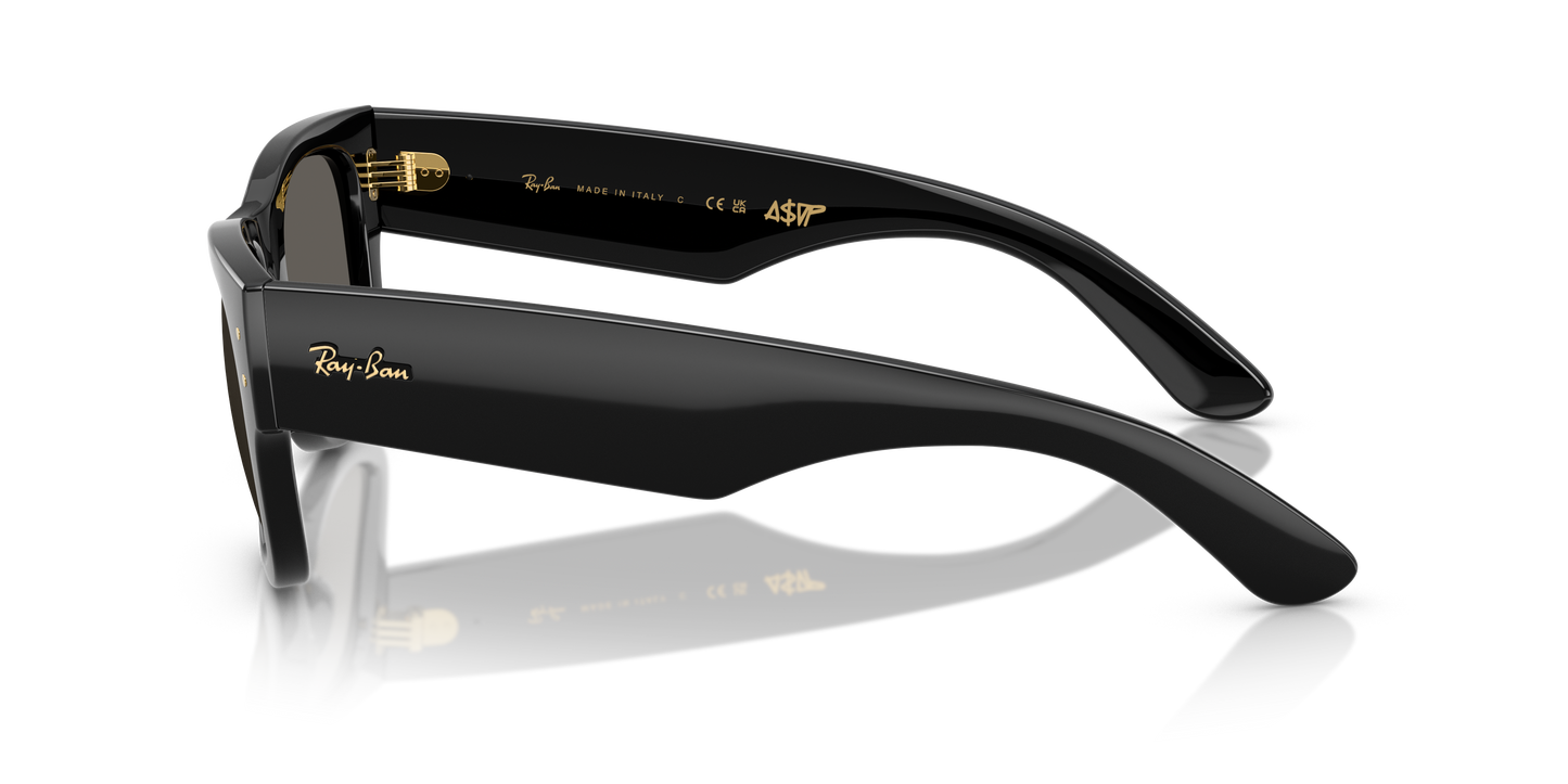 Ray-Ban RB0840S Mega Wayfarer Blacked Out Collection Sunglasses - Square Injected Frame