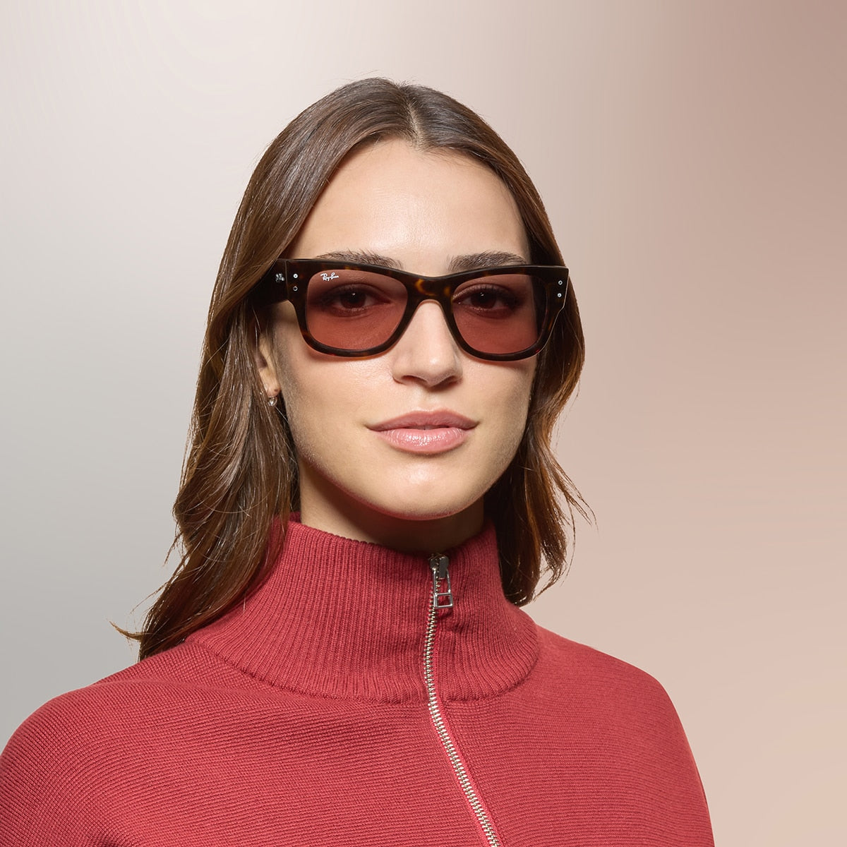 Ray-Ban RB0840S Mega Wayfarer Summer Capsule Sunglasses - Square Injected Frame