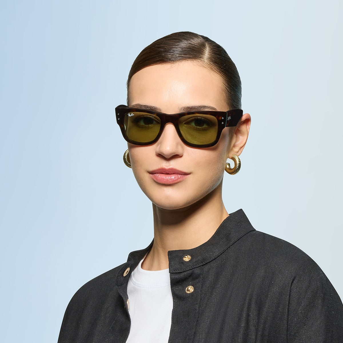 Ray-Ban RB0840S Mega Wayfarer Summer Capsule Sunglasses - Square Injected Frame