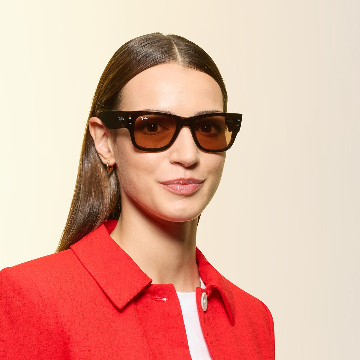 Ray-Ban RB0840S Mega Wayfarer Summer Capsule Sunglasses - Square Injected Frame