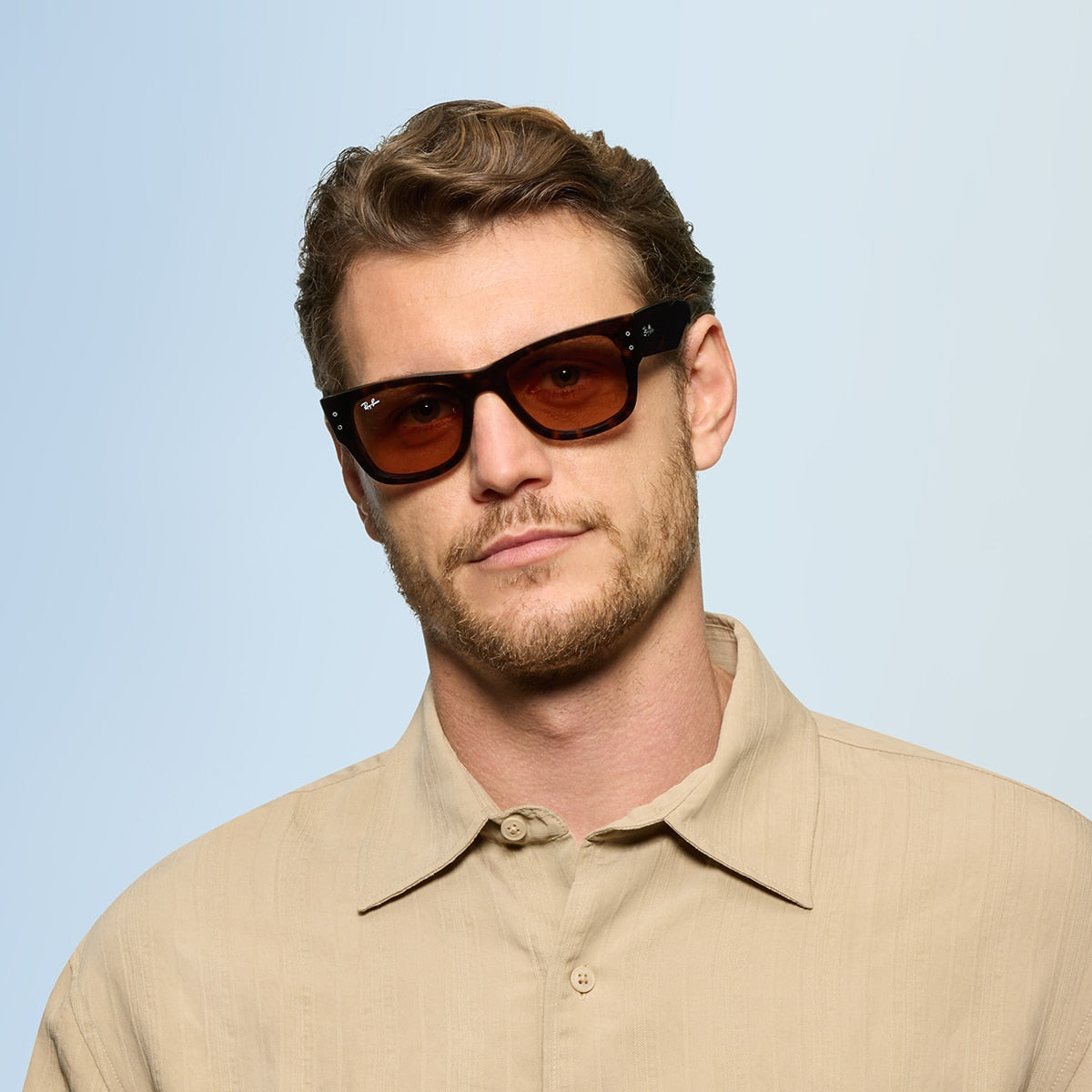 Ray-Ban RB0840S Mega Wayfarer Summer Capsule Sunglasses - Square Injected Frame