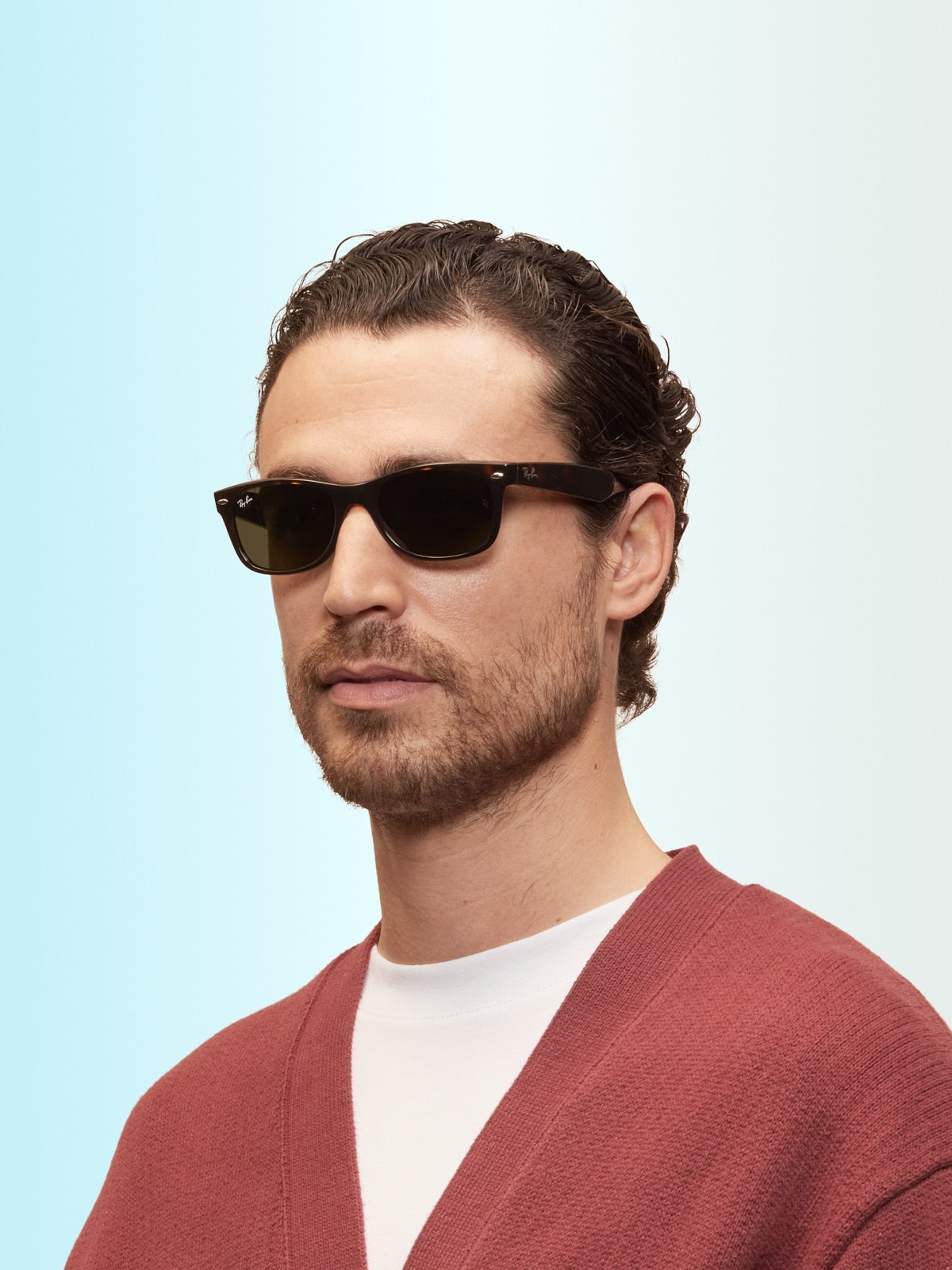 Ray-Ban RB2132 New Wayfarer Classic Sunglasses - Square Nylon Frame