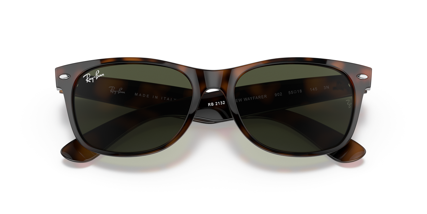 Ray-Ban RB2132 New Wayfarer Classic Sunglasses - Square Nylon Frame
