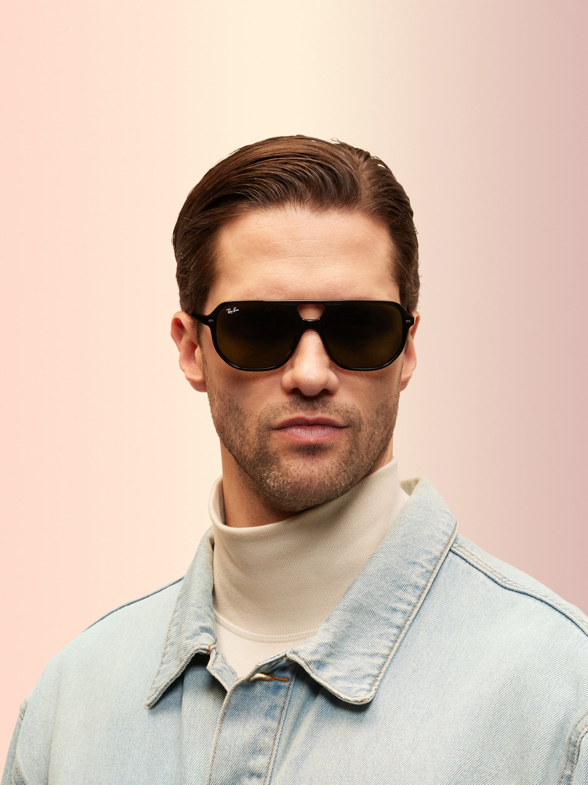 Ray-Ban RB2205 Bill One Sunglasses - Geometric Acetate Frame