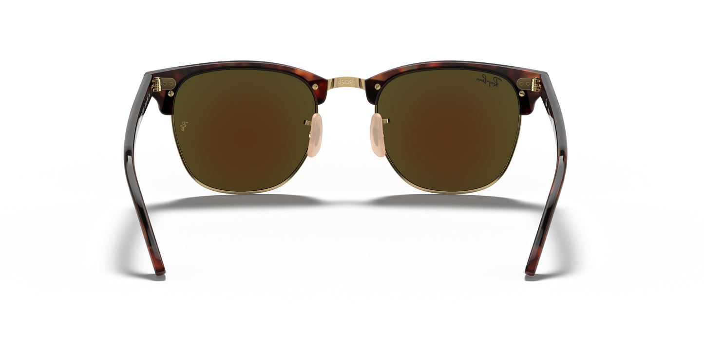 Ray-Ban RB3016 Clubmaster Flash Lenses Sunglasses - Square Acetate Frame