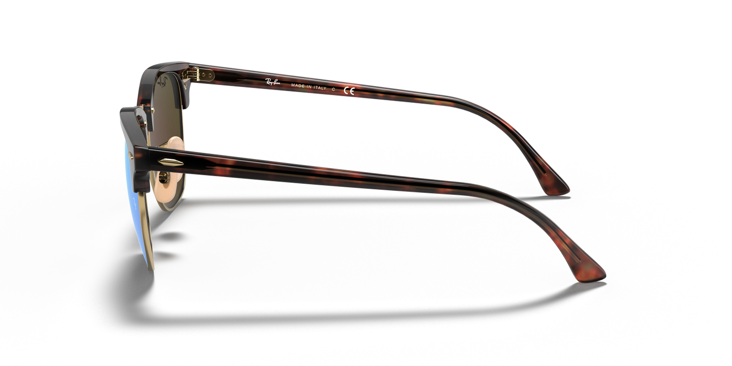 Ray-Ban RB3016 Clubmaster Flash Lenses Sunglasses - Square Acetate Frame