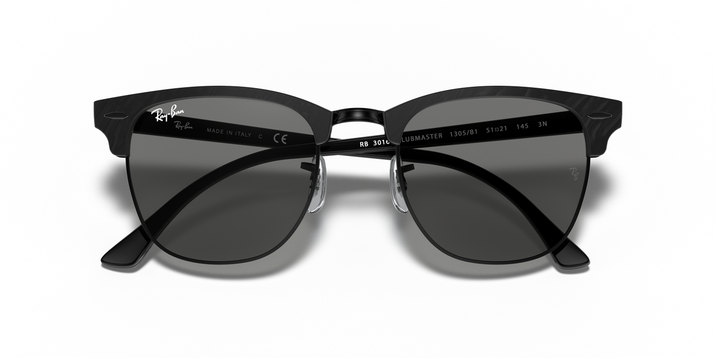 Ray-Ban RB3016 Clubmaster Marble Sunglasses - Square Acetate Frame