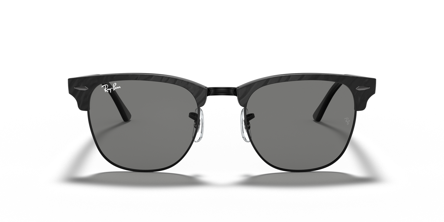 Ray-Ban RB3016 Clubmaster Marble Sunglasses - Square Acetate Frame