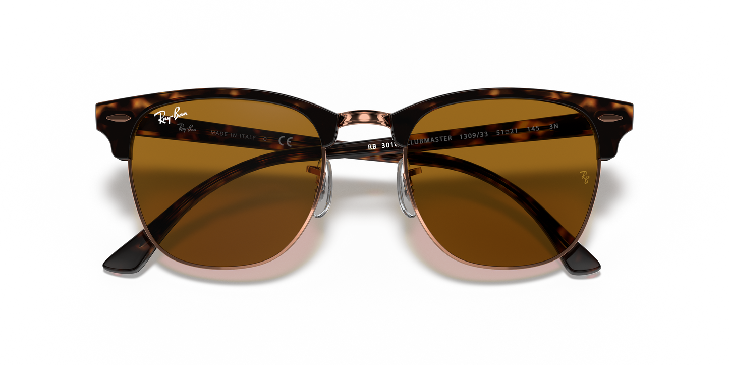 Ray-Ban RB3016 Clubmaster Classic Sunglasses - Square Acetate Frame