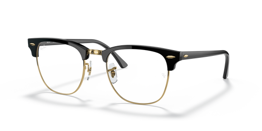 Ray-Ban RB3016 Clubmaster Blue-Violet Light Clear Sunglasses - Square Acetate Frame