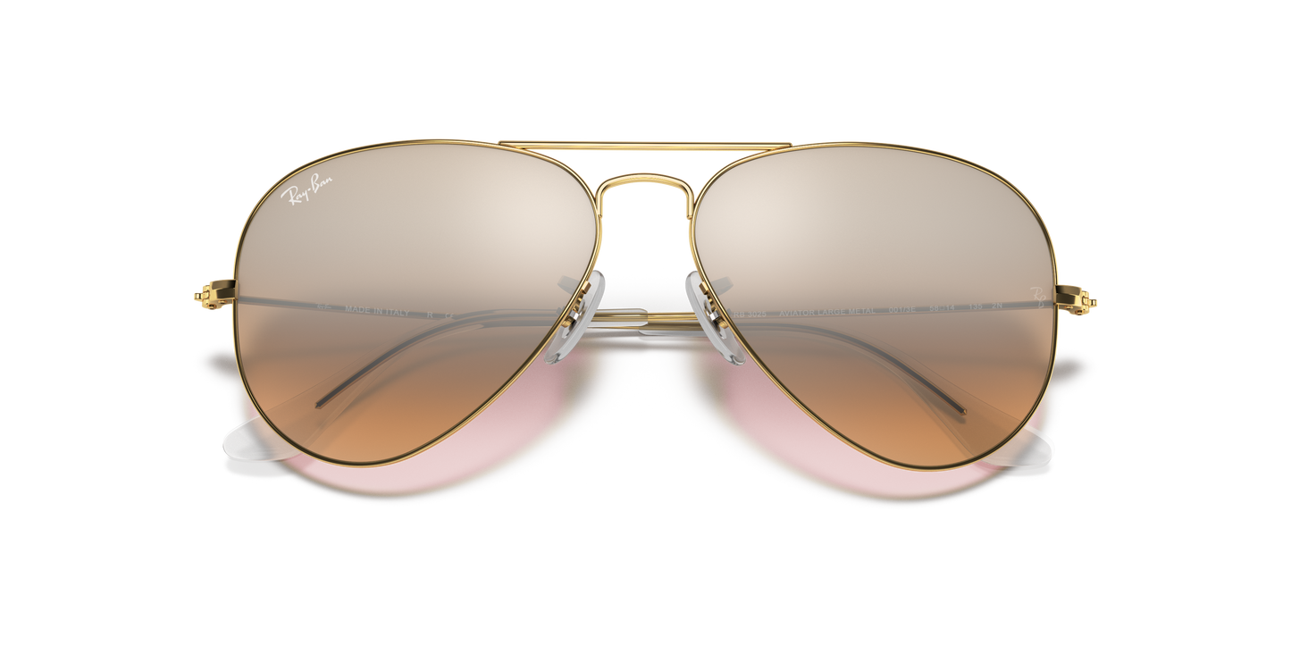 Ray-Ban RB3025 Aviator Gradient Sunglasses - Metal Frame
