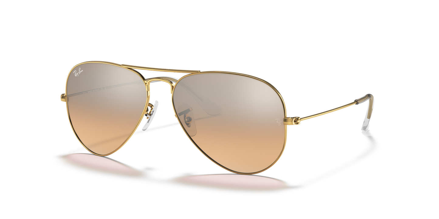 Ray-Ban RB3025 Aviator Gradient Sunglasses - Metal Frame
