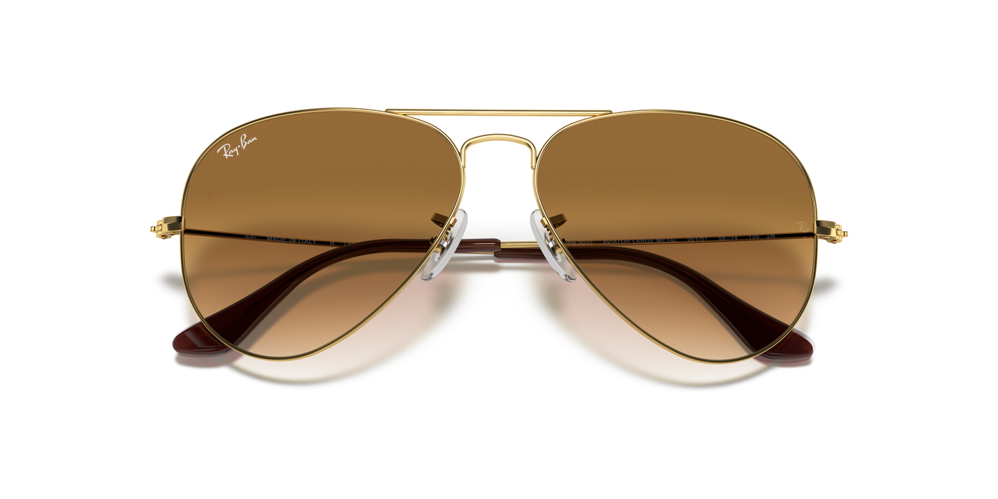 Ray-Ban RB3025 Aviator Gradient Sunglasses - Metal Frame