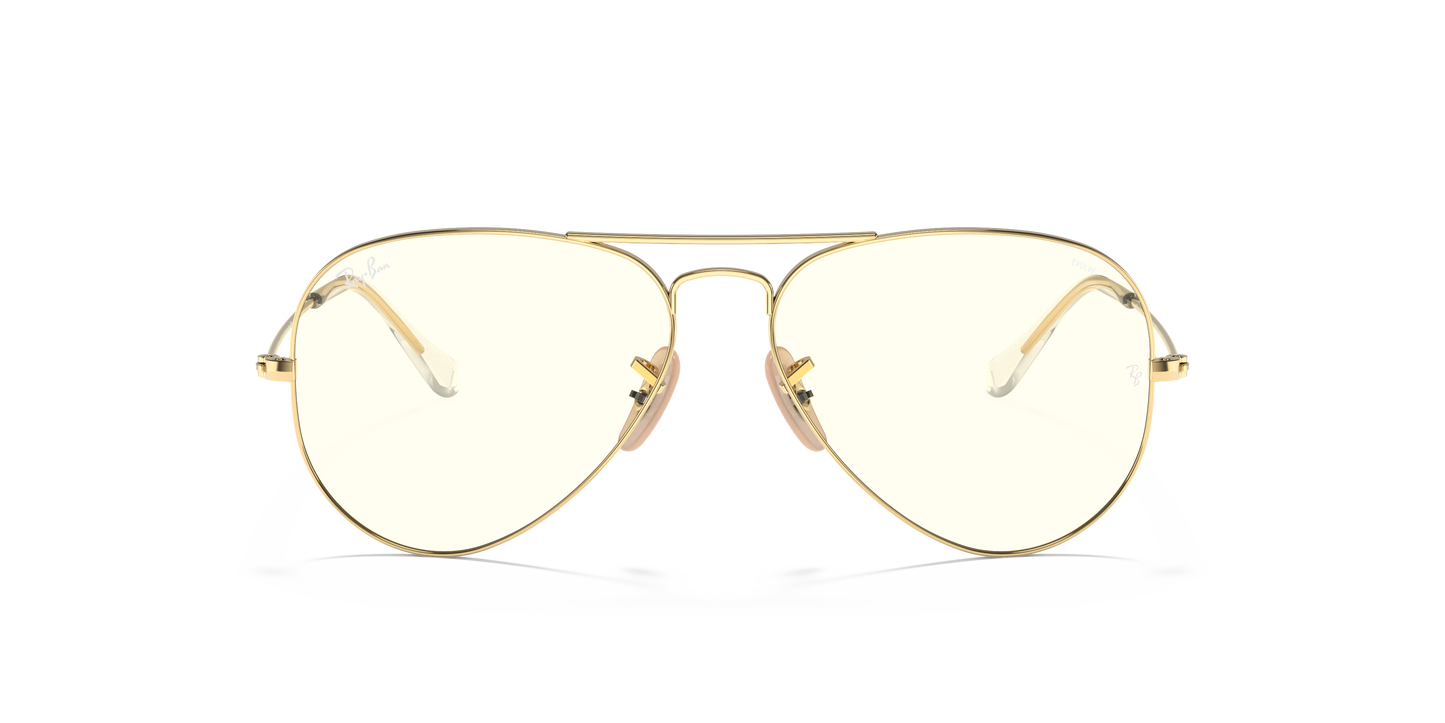 Ray-Ban RB3025 Aviator Clear Evolve Sunglasses - Metal Frame