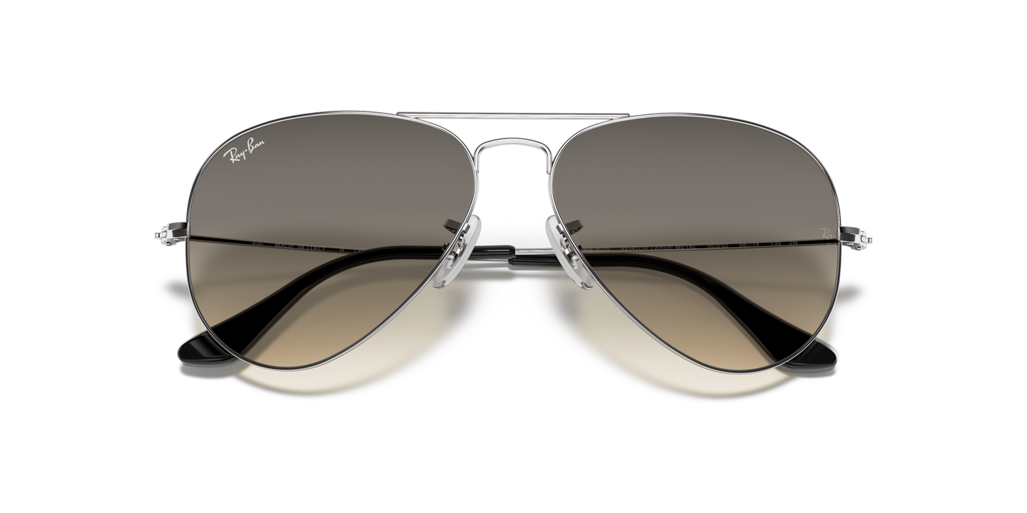 Ray-Ban RB3025 Aviator Gradient Sunglasses - Metal Frame