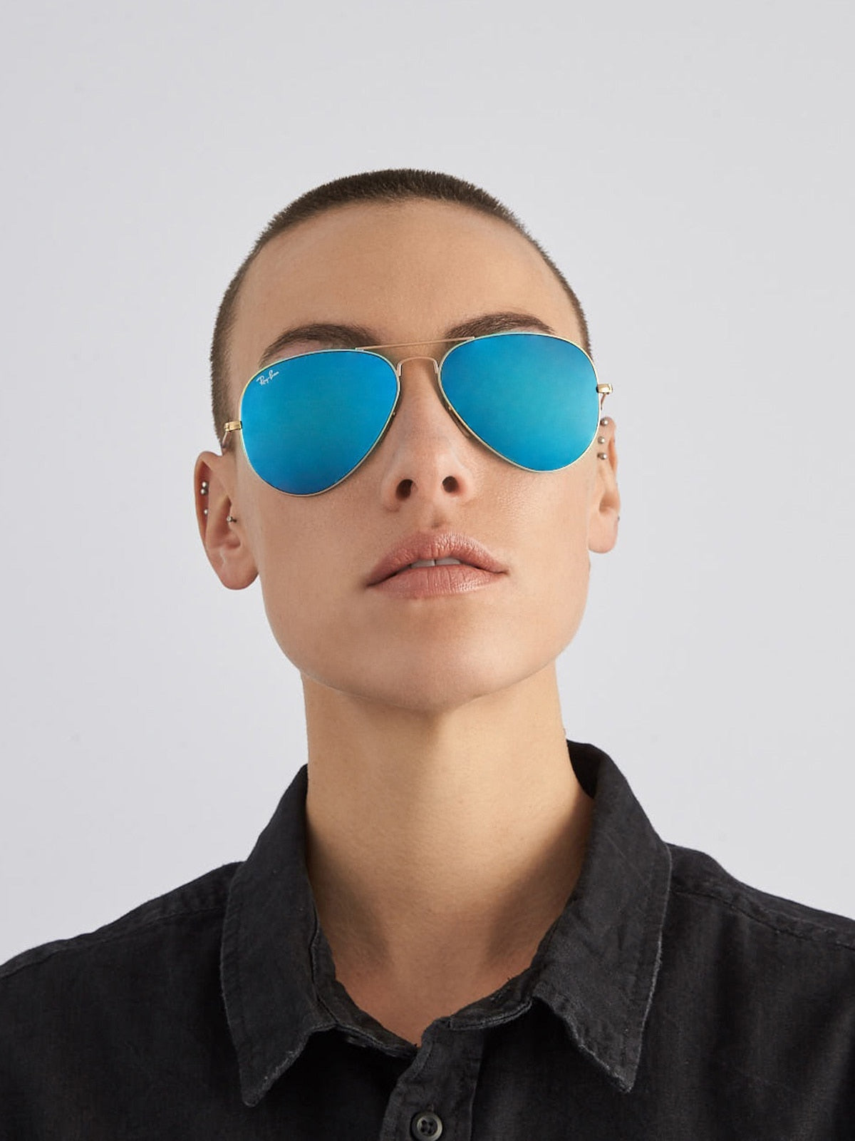 Ray-Ban RB3025 Aviator Flash Lenses Sunglasses - Metal Frame