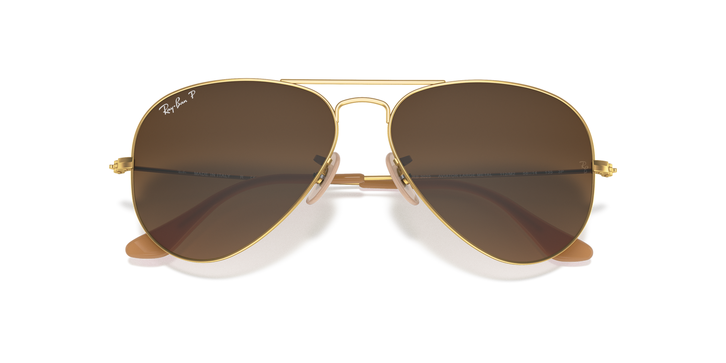 Ray-Ban RB3025 Aviator Gradient Sunglasses - Metal Frame