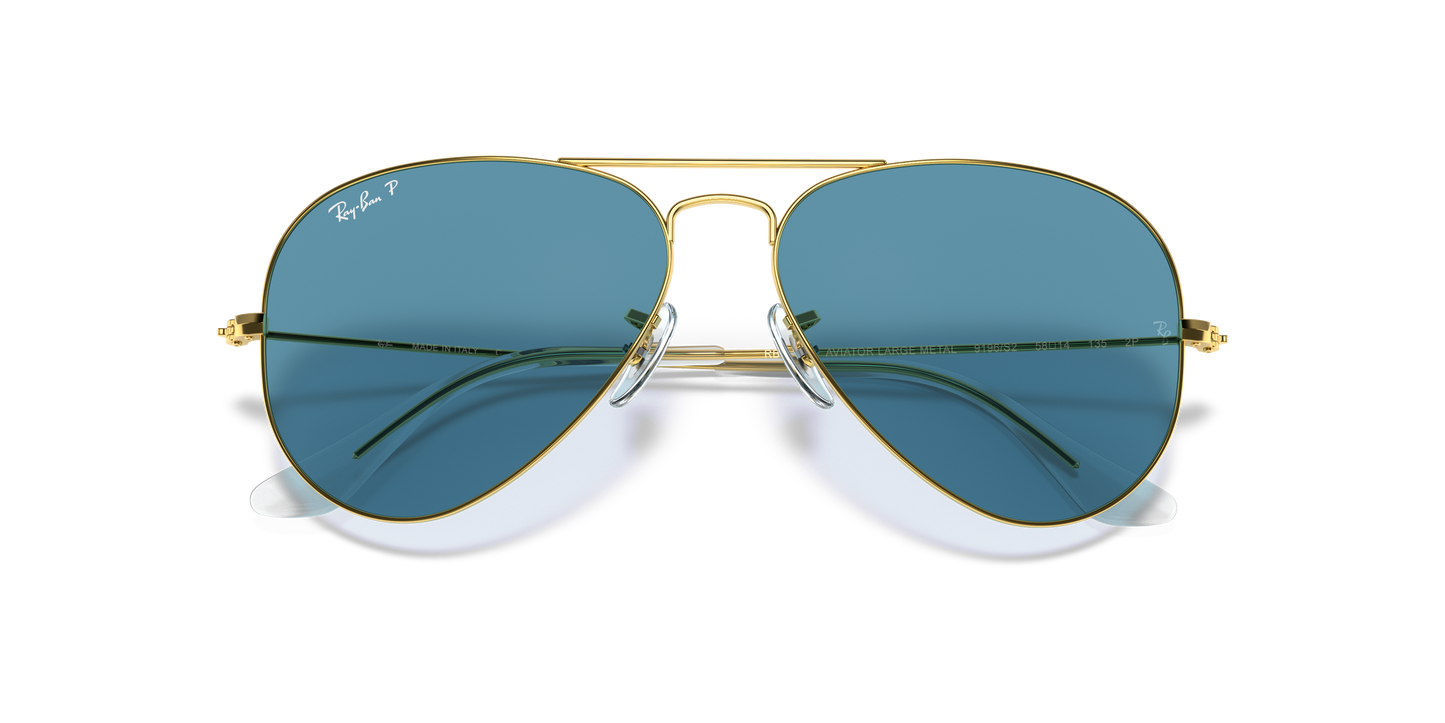 Ray-Ban RB3025 Aviator Classic Polarized+ Lenses Sunglasses - Metal Frame