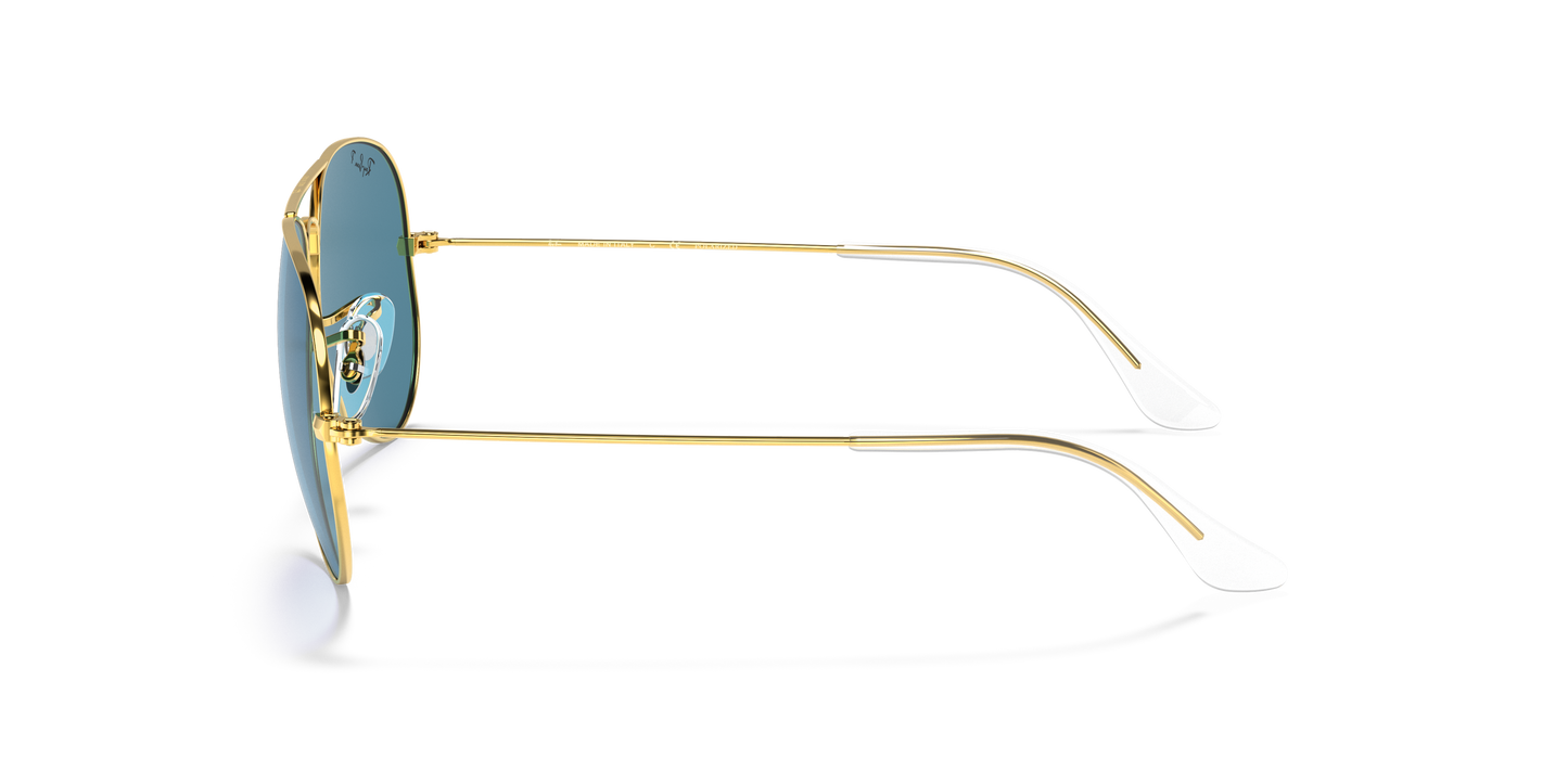 Ray-Ban RB3025 Aviator Classic Polarized+ Lenses Sunglasses - Metal Frame