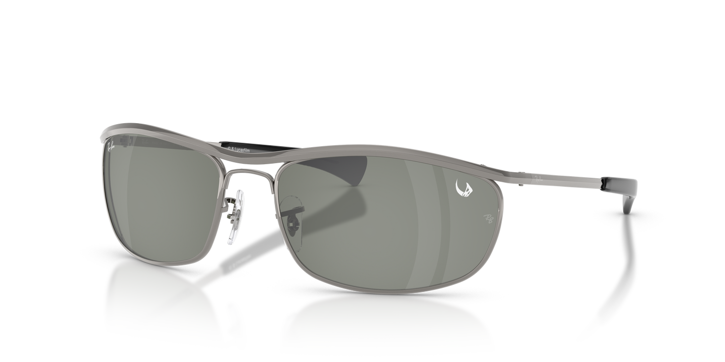 Ray-Ban RB3119M Ray-Ban Star Wars – The Mandalorian Olympian Deluxe Sunglasses - Oval Metal Frame