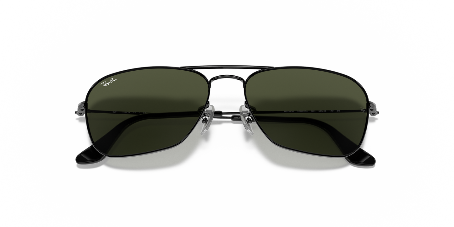 Ray-Ban RB3136 Caravan Sunglasses - Square Metal Frame