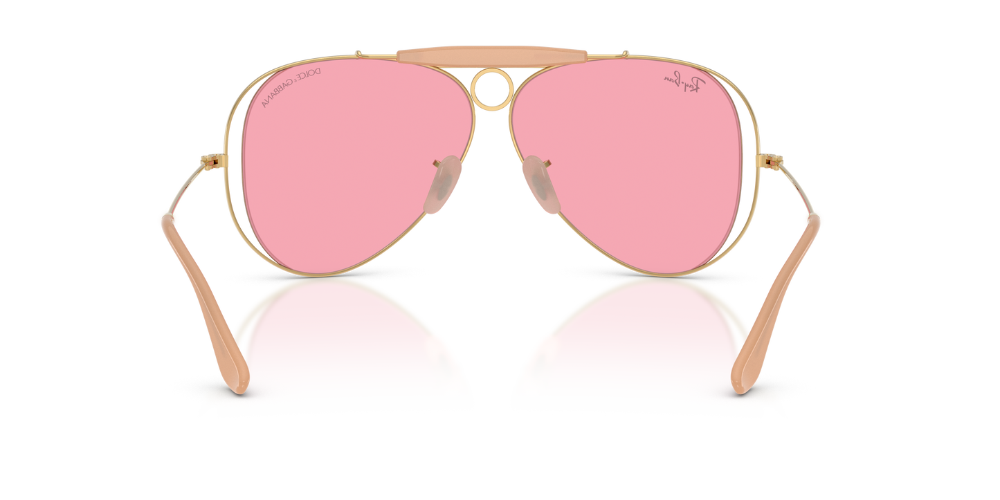 Ray-Ban RB3138M The Shooter by Dolce&Gabbana Sunglasses - Aviator Metal Frame
