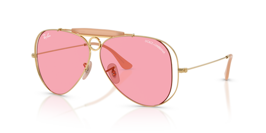 Ray-Ban RB3138M The Shooter by Dolce&Gabbana Sunglasses - Aviator Metal Frame