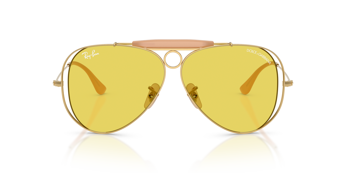 Ray-Ban RB3138M The Shooter by Dolce&Gabbana Sunglasses - Aviator Metal Frame