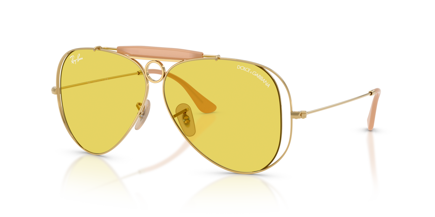 Ray-Ban RB3138M The Shooter by Dolce&Gabbana Sunglasses - Aviator Metal Frame