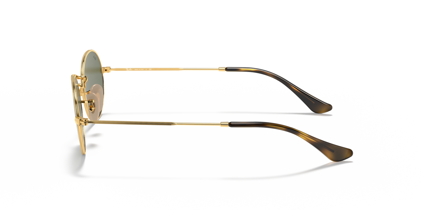 Ray-Ban RB3547N Oval Flat Lens Sunglasses - Metal Frame