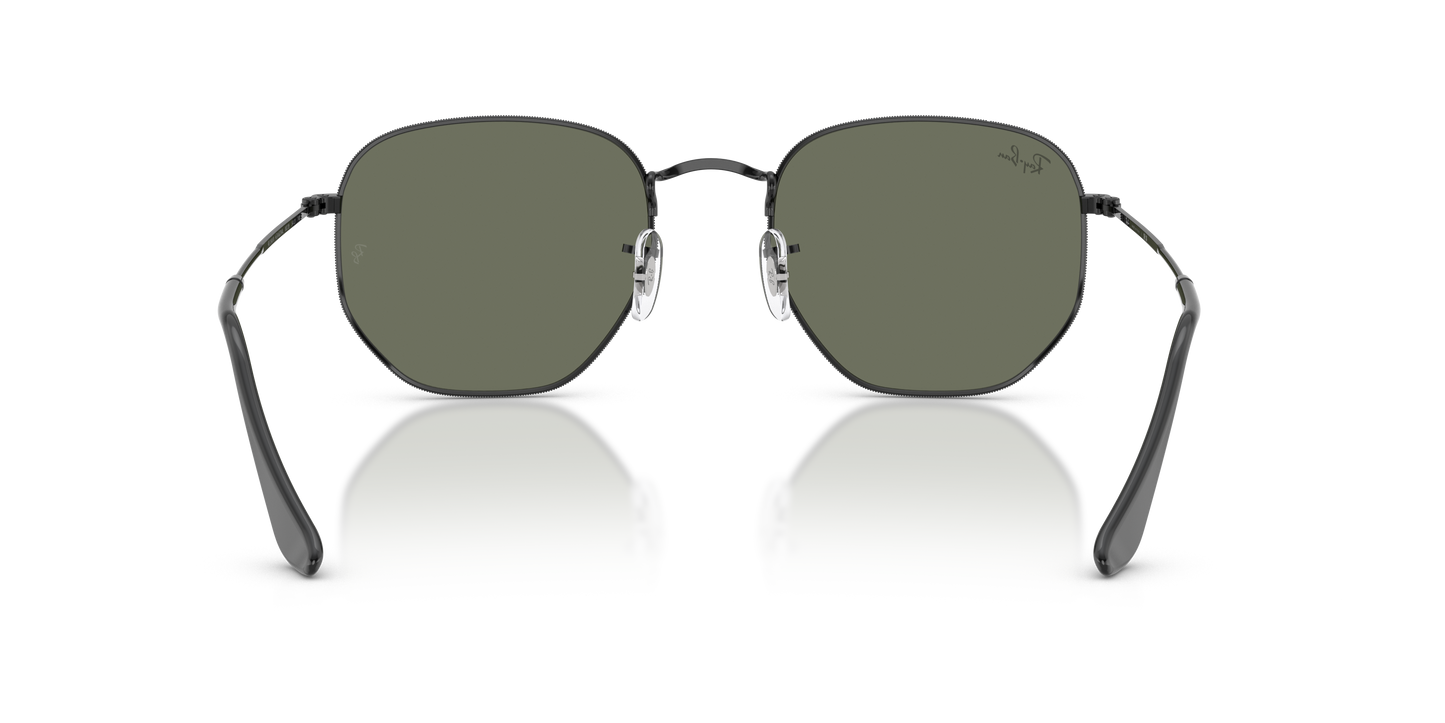 Ray-Ban RB3548N Hexagonal Flat Lens Sunglasses - Geometric Metal Frame