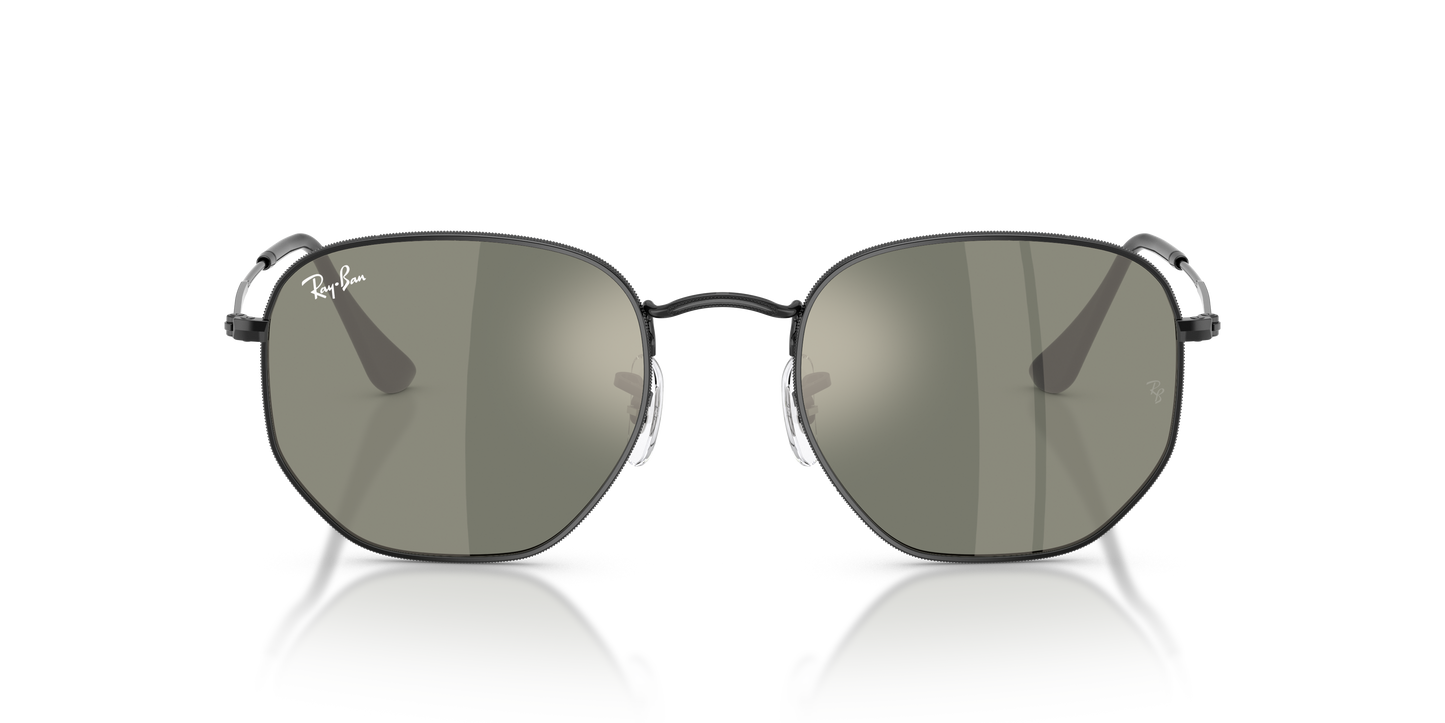 Ray-Ban RB3548N Hexagonal Flat Lens Sunglasses - Geometric Metal Frame