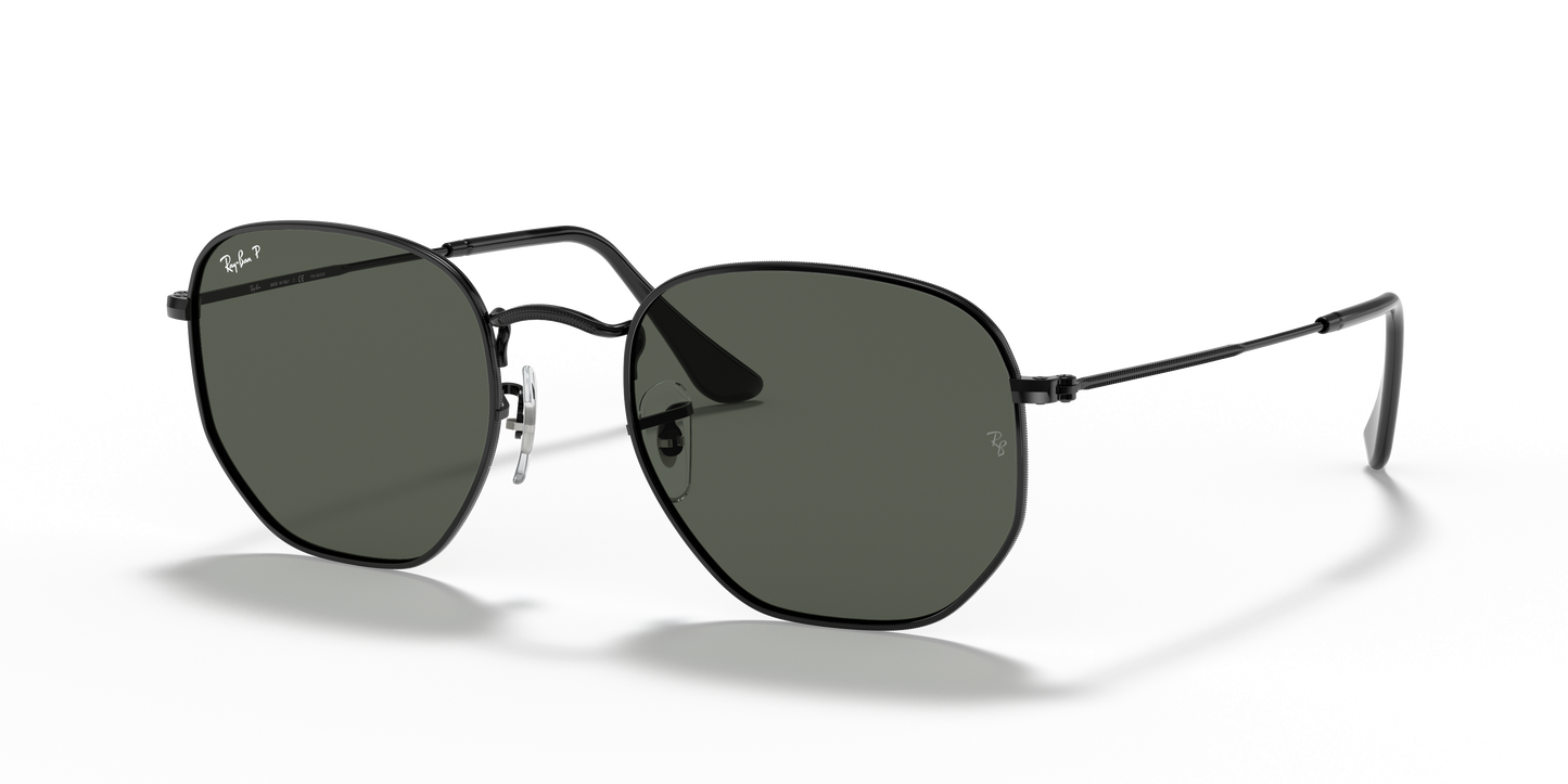 Ray-Ban RB3548N Hexagonal Flat Lens Sunglasses - Geometric Metal Frame