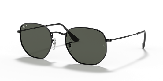 Ray-Ban RB3548N Hexagonal Flat Lens Sunglasses - Geometric Metal Frame