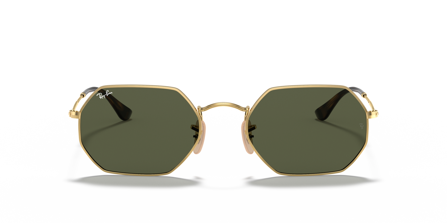 Ray-Ban RB3556N Octagonal Classic Sunglasses - Geometric Metal Frame