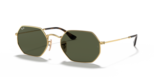 Ray-Ban RB3556N Octagonal Classic Sunglasses - Geometric Metal Frame