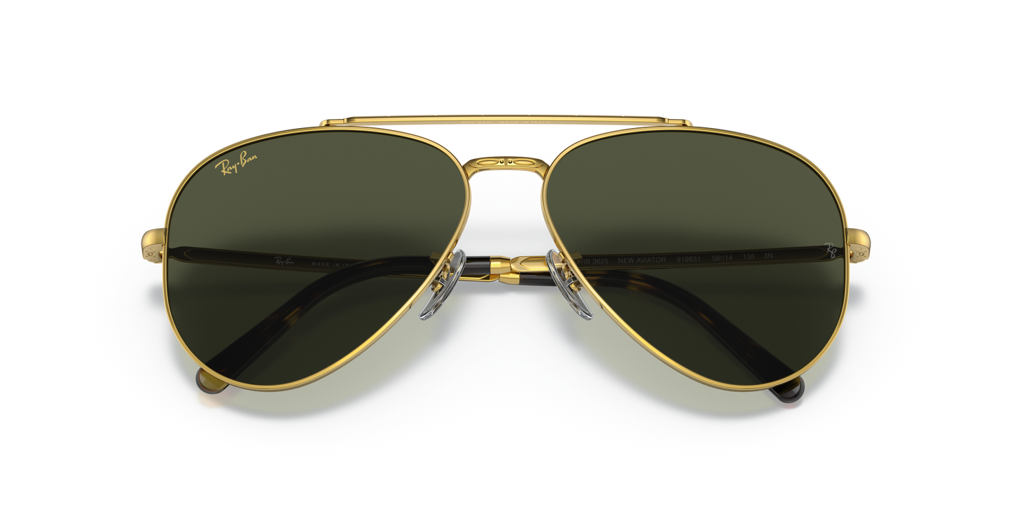 Ray-Ban RB3625 New Aviator Sunglasses - Metal Frame
