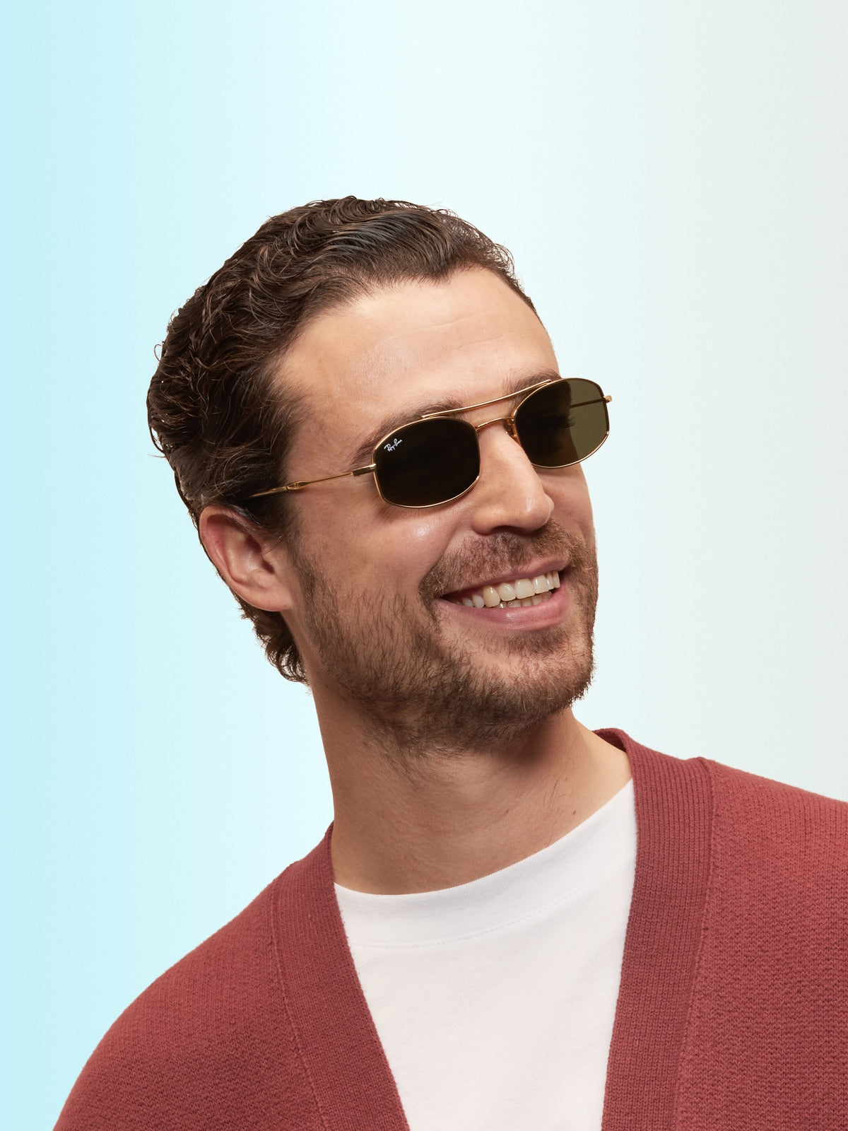 Ray-Ban RB3719 Sunglasses - Oval Metal Frame
