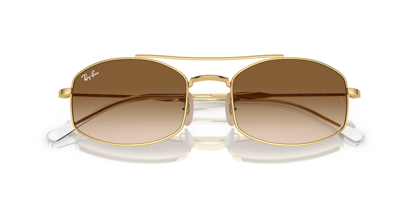 Ray-Ban RB3719 Sunglasses - Oval Metal Frame